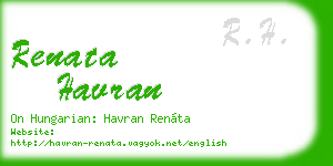 renata havran business card